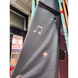 Customized children's bed sheet quilt cover pure cotton fabric twill card baby a-type kindergarten dormitory bed three-piece set music symbol gray can be customized in any size quilt cover/sheet/kindergarten
