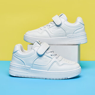 Warrior children's white shoes boys' casual shoes girls' sneakers campus sports shoes wz(cl)-0238 white 32