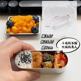 Sartini stainless steel mini lunch box creative portable food grade fresh-keeping box for workers during fat loss period 20ml