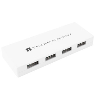 Thermalright(利民) USB 2.0 HUB X5 WHITE 九针USB集线器 扩展盒 USB2.0 接口盒子  支持5组9针USB设备
