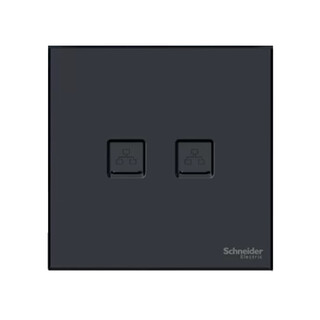Schneider yueyuan series deep space gray double-linked category 5e information socket a3n32rj5_dg_c1 double-linked category 5e information socket yueyuan dark gray