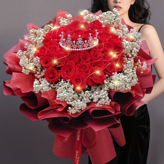 Come to yike flower express to send roses and lilies to your girlfriend and wife as birthday gifts nationwide, with 33 red rose bouquets delivered nationwide.