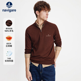 Navikel italian dinghy 2025 autumn men's all-wool sweater machine washable wool sweater inner layer 1344045505