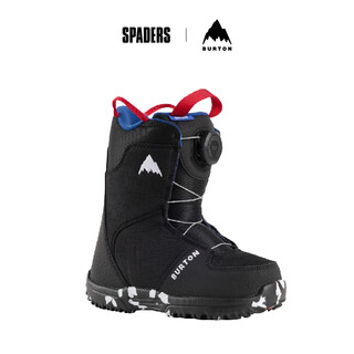 BURTON 24/25新款单板滑雪鞋儿童入门GROM BOA舒适保暖 Black 黑色 28 / 11C（内长175mm）