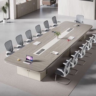 Simple modern office furniture office desk board type rectangular large conference table long table negotiation table and chair combination 2.0m*1.0m conference table
