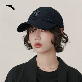 Anta (anta) kyrie irving same style casual sports cap for men and women same style baseball cap peaked cap fashion outdoor sun hat basic black-1 one size fits all