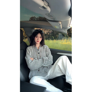 Shelley jones herringbone pattern long-sleeved t-shirt for men in spring and autumn henry collar relaxed bottoming shirt with trendy casual loose sweatshirt white xl recommended 120-140jin jin equals 0.5 kg