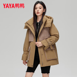 Yaya parker down jacket women's mid-length 2025 autumn and winter new outdoor fashion casual hat versatile jacket