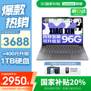 Lenovo xiaoxin 14/pro14 core edition 20% subsidy in 2025 high-performance ultra-thin laptop student game design office notebook xiaoxin 14丨13th generation i5 24g 512g national supplement 14-inch full screen