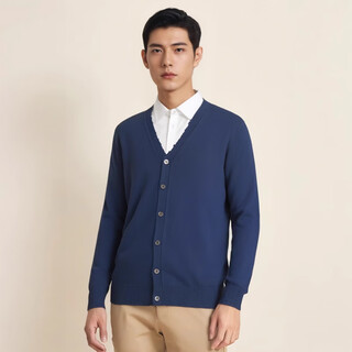 Chunzhu shopping mall same style 100% sheep wool v-neck wool sweater for young and middle-aged people knitted cardigan coat wool su yunlan l 110cm