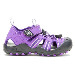 Kamik children's outdoor sandals, waterproof, breathable, comfortable and adjustable, river-trapping sneakers, purple orchid pattern 5 toddler