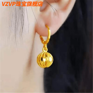 Vzvp old phoenix earrings women's transfer bead earrings earrings studs fashionable versatile earrings for girls linglong earrings same style as fat donglai