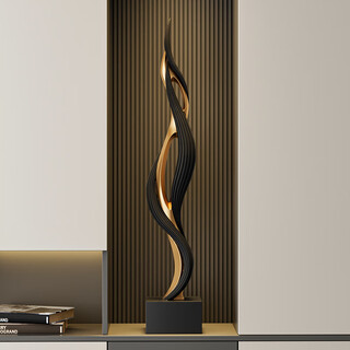 Guanjun hao feng sheng shui qi living room decorations light luxury high-end entrance tv cabinet handicrafts home decoration housewarming gifts liu mei feng sheng shui qi black gold