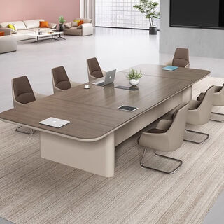 Large painted conference table, light luxury long table reception desk, simple modern negotiation table, simple conference room table and chairs 2.4m*1.2m conference table