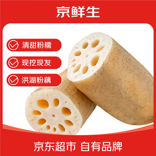Jingxiansheng hubei honghu fresh lotus root flour net weight 5jin jin is equal to 0.5kg (packed in 5-7 sections) with mud to lock in freshness. vegetables are sent directly from the source.