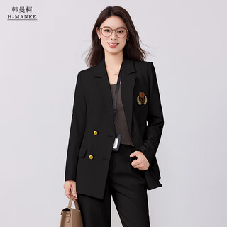 Hanmanke (hanmanke) british style blazer women's public teaching qualification interview professional formal wear college student daily commuting small blazer