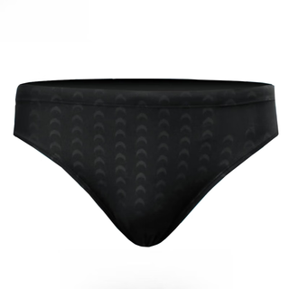 OIMG成人男款游泳三角泳裤鲨鱼皮男士竞速竞赛透气速干运动 黑色 S