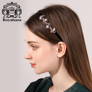 Royal sasa royal salsa korean hair hoop hair accessories headband face wash headband imitation crystal hairpin bangs press hairpin clip headwear