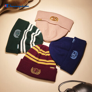 Champion harry potter joint model champion cold hat 25 autumn new women's striped knitted hat men's khaki color one size