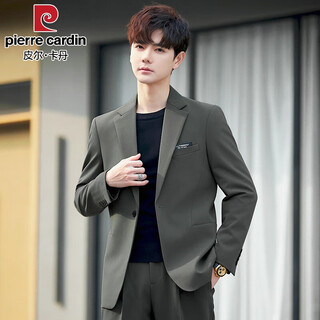 Pierre cardin men's casual suit jacket slim and high-level korean style light mature style business small suit suit top single trendy green top xl