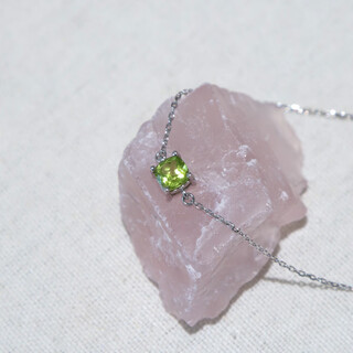 Jinxu 85-point green peridot bracelet for women, 925 silver colored jewelry, classic and exquisite, popular ins for girls’ birthday gifts