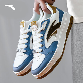 Anta men's sneakers, trendy sports shoes, men's sneakers, winter casual shoes, versatile, lightweight, soft soles, heightening and keeping warm for the new year. store manager recommends white/blue/brown-4 42