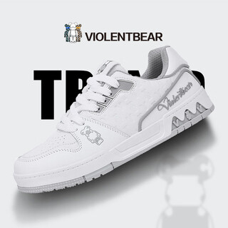Violent bear men's shoes autumn and winter new sneakers men's casual shoes breathable cowhide orgasm shoes couples women's shoes versatile shoes for men