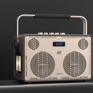 Jbz galaxy series 6.5-inch bass dual-speaker multi-functional playing and singing sound system with distinct layers, immersive experience and extraordinary sound in the ear, three-frequency division gz-523 (champagne gold)