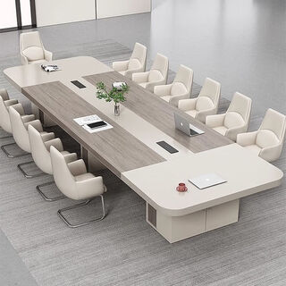 Large office desk and chair combination simple modern conference table long table training reception qiadan conference room office furniture 2.0 meters conference table
