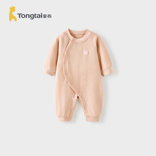 Tongtai four seasons 1-18 months baby clothes side opening jumpsuit ts21j222 pink 80cm