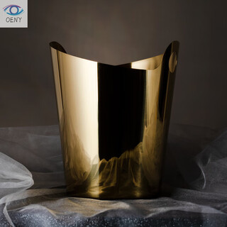 Oeny european stainless steel ice bucket home red wine ice bucket bar ktv ice bucket soft decoration design jewelry golden double style