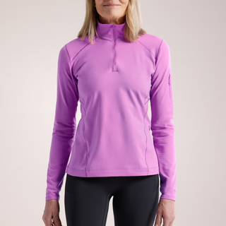 Arc'teryx (arc teryx)/arcteryx women's rho zip half-zip lightweight thin velvet bottoming shirt x7336 xiaguang pink alpenglow xxs