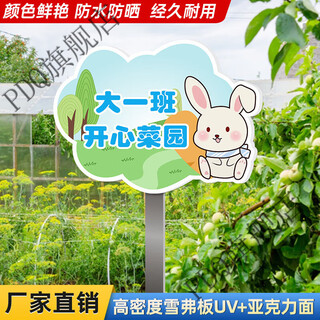 Private vegetable garden farm signage kindergarten primary school class planting vegetable signage sign outdoor advertisement cp-170 20x30cm
