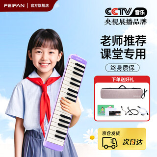 Feifan feifan mouth organ 37 keys primary and secondary school students special teacher recommended campus playing instrument ex37 luolan purple