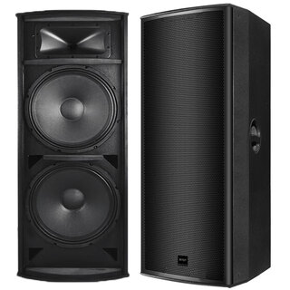 Suojiayin suojy double 15 professional stage performance audio set home commercial ktv speaker engineering indoor and outdoor universal wedding singing high-power dance karaoke bar conference subwoofer 2 double 15-inch speakers (need to be used with a power amplifier)