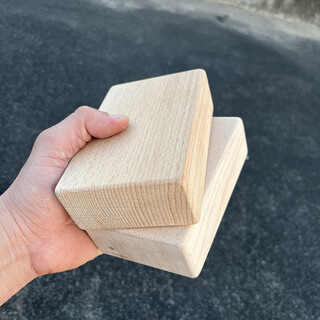 Lnga landgre solid wood handstand yoga brick high density handstand support aid thin section (4*8.5*12.5)