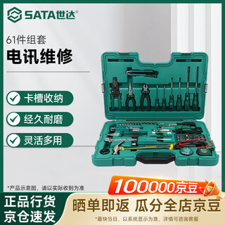Sata 61-piece telecommunications repair kit 09536