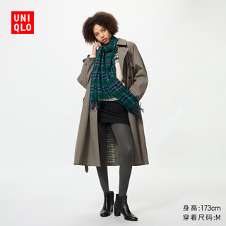 Uniqlo women's heattech knitted pantyhose/thermal clothes leggings 25 autumn and winter new style 480735 08 dark gray l