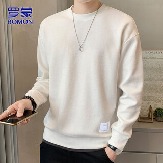 Romon sweatshirt men's autumn and winter casual heavyweight long-sleeved t-shirt men's loose jacket tops men's clothing