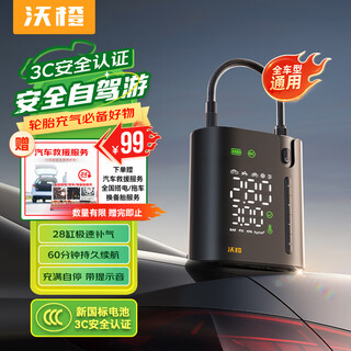 Wocheng car air pump car tire air pump high power road car electric wireless inflatable treasure pressure measurement