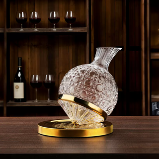 Yusenyi creative crystal glass red wine decanter european wine divider wine personalized flask set home golden tumbler decanter