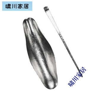 Titanium titanium tea made by sanqi hubo friends comes with a tea dial, a full titanium teaspoon, a lotus leaf type, a lotus petal tea spoon, a tea-splitting tea waker set, titanium silver type