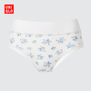 优衣库女装莫代尔混纺短裤/高腰三角内裤25秋冬新款480895 01 乳白色 M /160/84