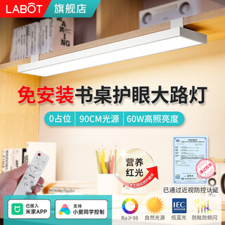 Rabota wall-mounted children's eye protection table lamp, anti-blue light, shadowless lamp, special desk lamp for learning, reading and writing homework, myopia prevention and control certification 54cm-5000k-48w imported purui chip-full spectrum ra98 display