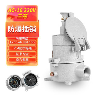 Chaxfb ac-16 explosion-proof plug explosion-proof socket plug socket 16a220v (3 core) straight plug type