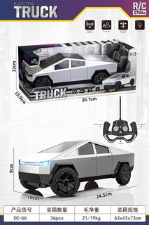 Remote control car toy car car model rc police car children simulation pickup truck remote control car window color box tesla remote control pickup truck-2.4g