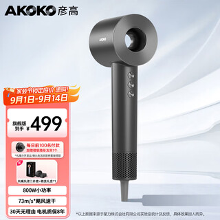 Yangao akoko yangao hair dryer for home dormitory use for students 800w negative ion hair care high speed low power 500w gift birthday gift for women flagship version - obsidian lime (800w)