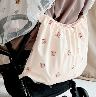 Purchase products purchase products k-style stroller storage bag, out-and-out bottle diaper storage printed squirrel hanging bag size 40*70cm