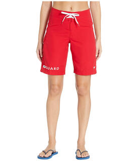 Speedo speedo men's guard swim shorts knee-length beach shorts speedo red 32