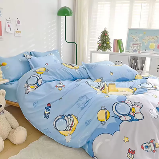 Yong huan custom-made children's quilt cover pure cotton single piece baby baby single 120x150cm kindergarten boy and girl discovery planet 100x130cm